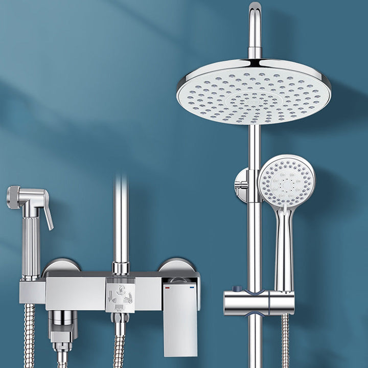 Lisslune | Modern Shower System Handle Lever Wall Mounted Spot Resist Copper Shower System