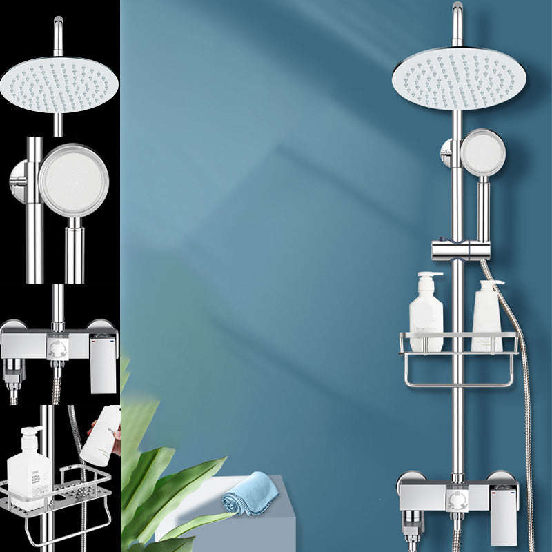 Lisslune | Modern Shower System Handle Lever Wall Mounted Spot Resist Copper Shower System