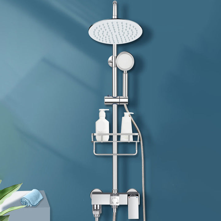 Lisslune | Modern Shower System Handle Lever Wall Mounted Spot Resist Copper Shower System