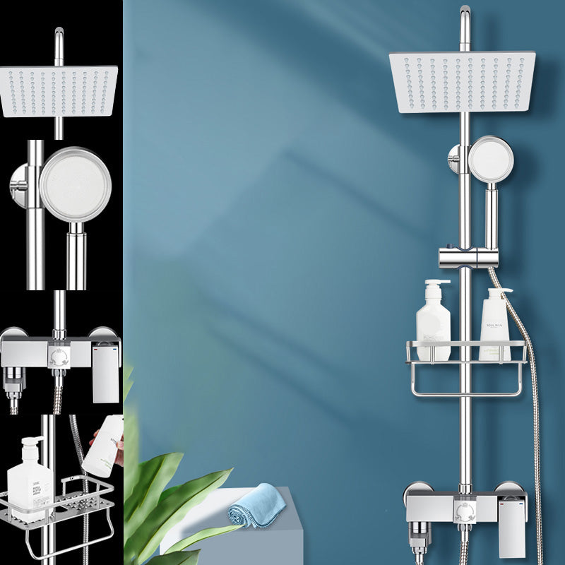 Lisslune | Modern Shower System Handle Lever Wall Mounted Spot Resist Copper Shower System