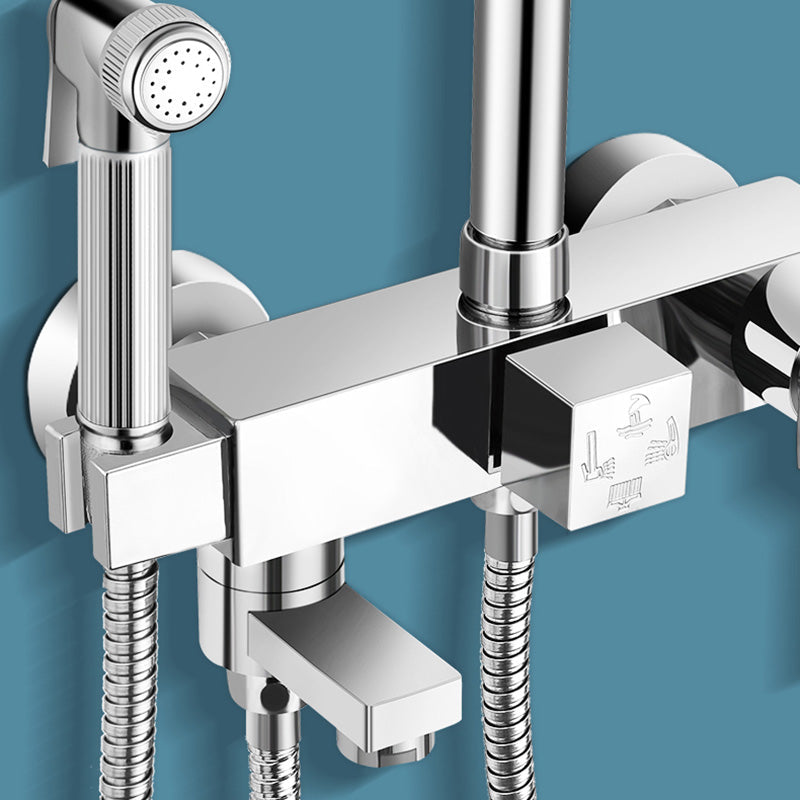 Lisslune | Modern Shower System Handle Lever Wall Mounted Spot Resist Copper Shower System