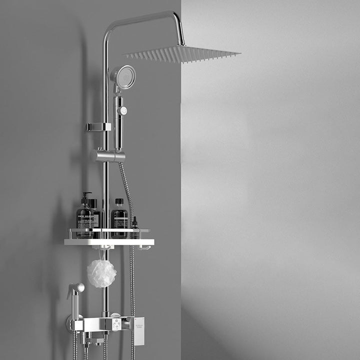 Lisslune | Wall-mounted shower system handle lever spot resist copper shower system