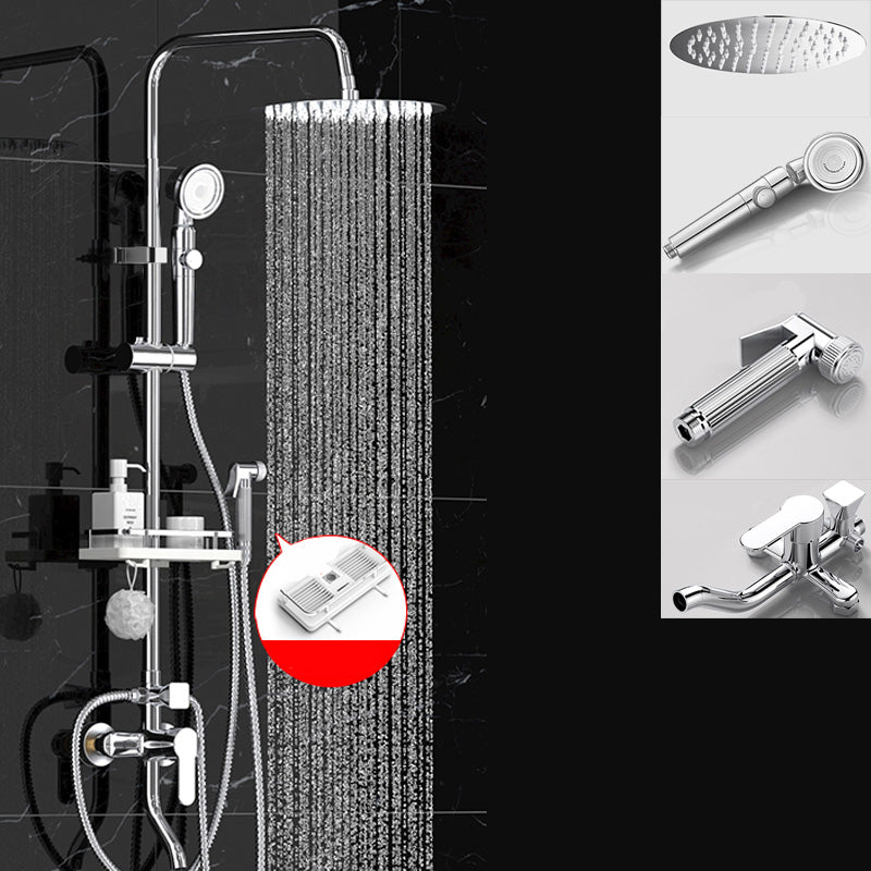 Lisslune | Wall-mounted shower system handle lever spot resist copper shower system