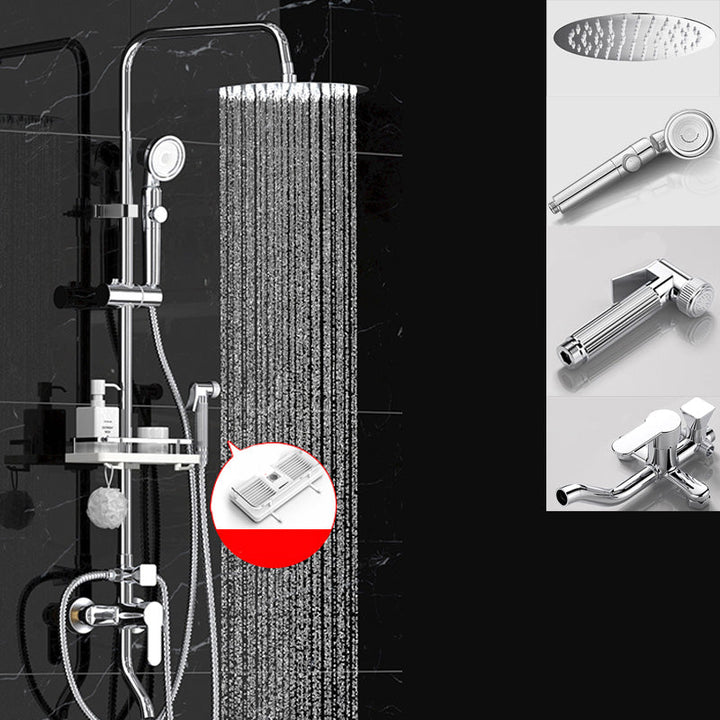 Lisslune | Wall-mounted shower system handle lever spot resist copper shower system