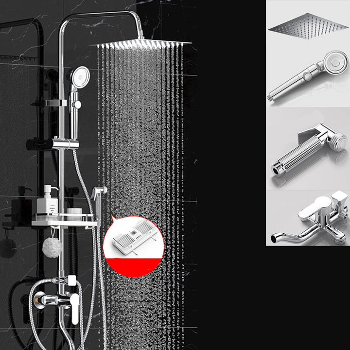 Lisslune | Wall-mounted shower system handle lever spot resist copper shower system