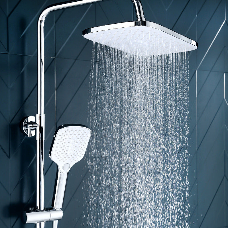 Lisslune | Modern Bathroom Standard Shower Head Rainfall Square Ceiling Mounted Shower Head