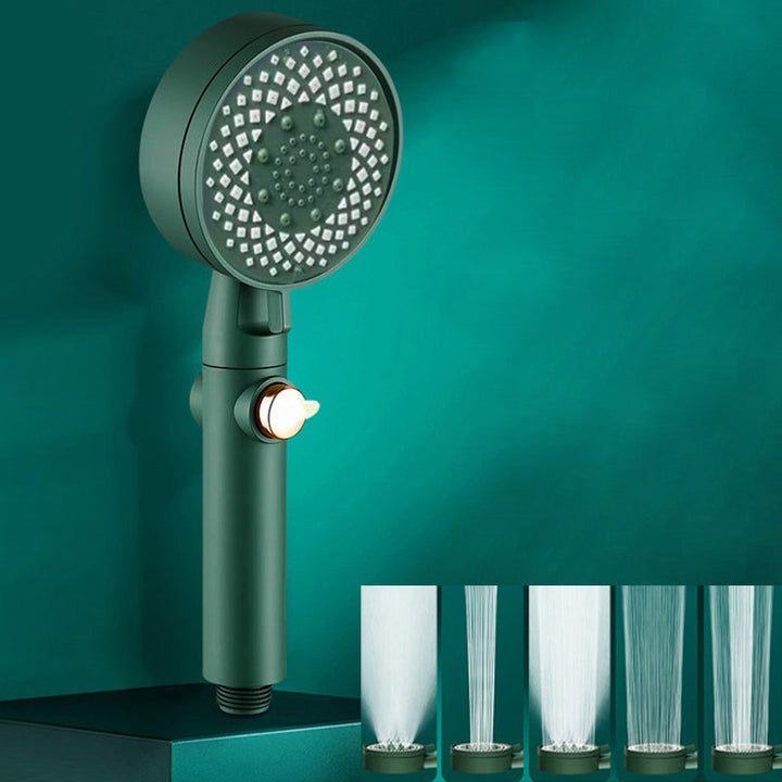 Lisslune | Modern Showerhead Massage 5-Stream Wall-Mounted Adjustable Spray Patterns Hand Shower