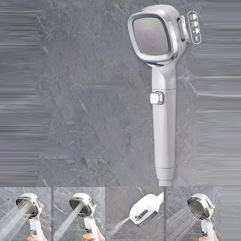 Lisslune | Modern Showerhead Massage 5-Stream Wall-Mounted Adjustable Spray Patterns Hand Shower