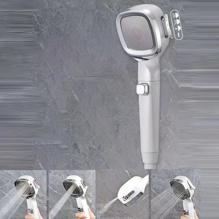 Lisslune | Modern Showerhead Massage 5-Stream Wall-Mounted Adjustable Spray Patterns Hand Shower