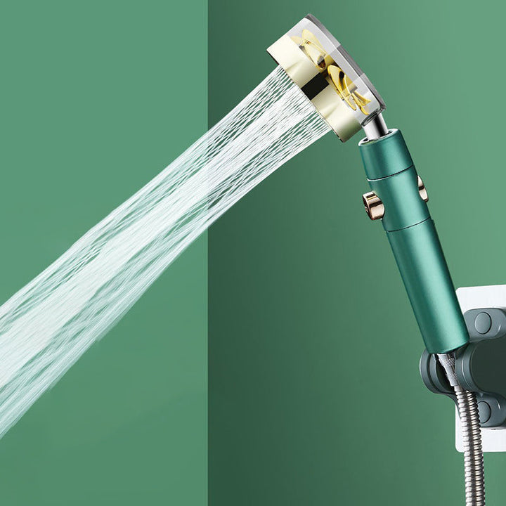 Lisslune | Modern Shower Head for the Bathroom 2-Jet Massage Rain Shower Round Wall-Mounted Shower Head