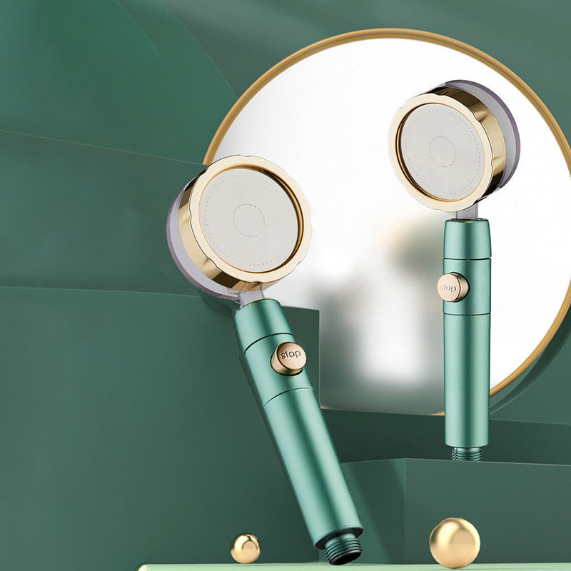 Lisslune | Modern Shower Head for the Bathroom 2-Jet Massage Rain Shower Round Wall-Mounted Shower Head