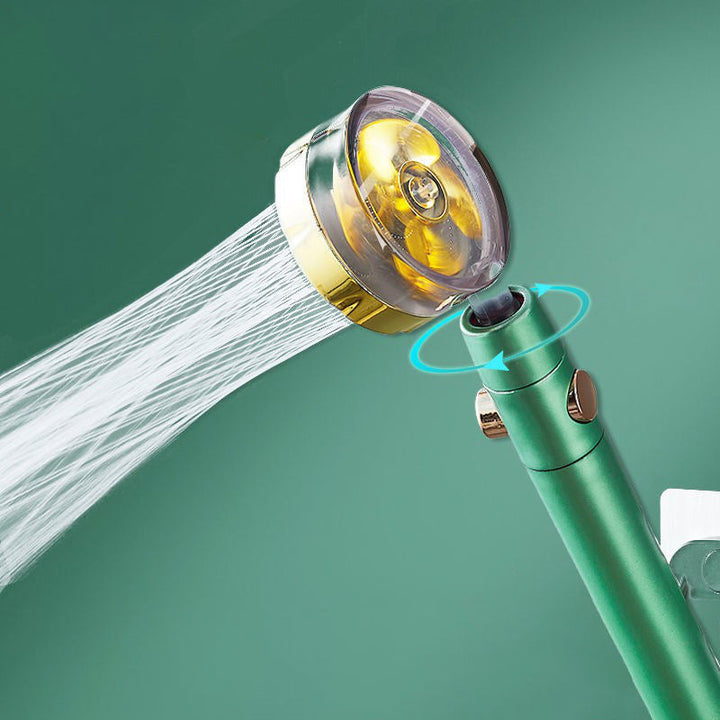 Lisslune | Modern Shower Head for the Bathroom 2-Jet Massage Rain Shower Round Wall-Mounted Shower Head