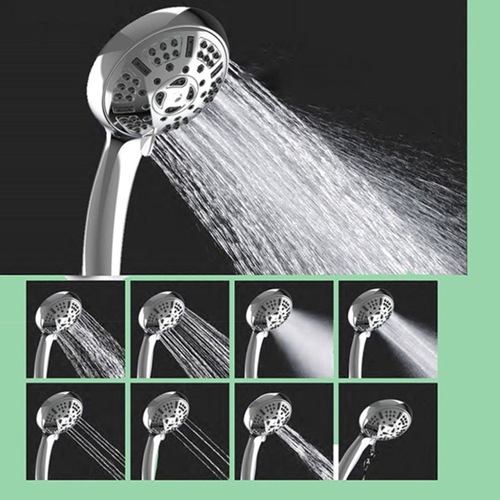 Lisslune | Modern shower head for bathroom 9-nozzle round wall-mounted shower head