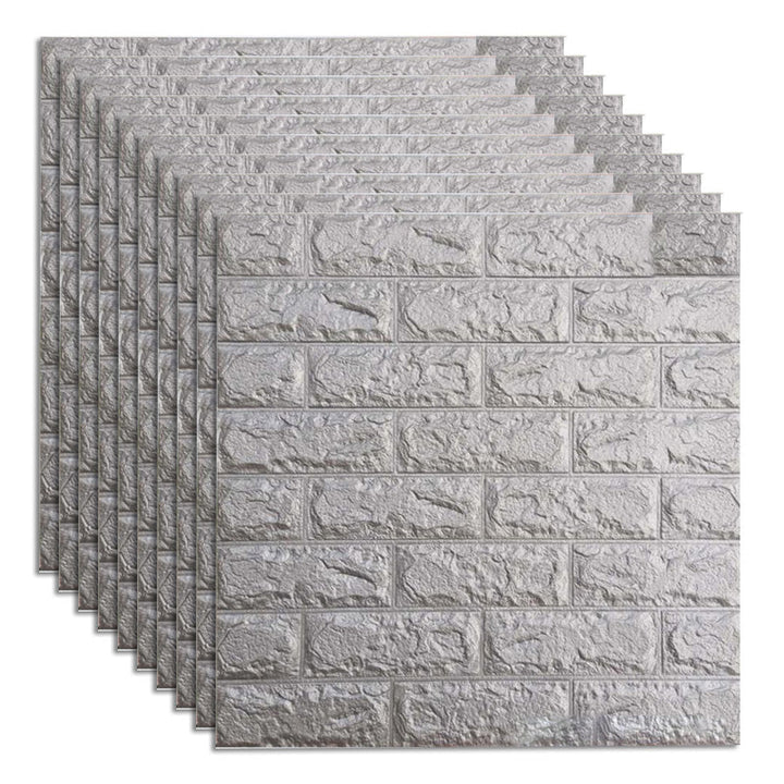 Lisslune | Industrial Wall Plank 3D Print Bedroom Living Room Wall Panels Set of 10