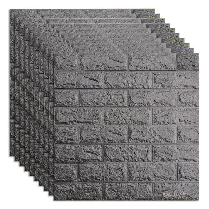 Lisslune | Industrial Wall Plank 3D Print Bedroom Living Room Wall Panels Set of 10
