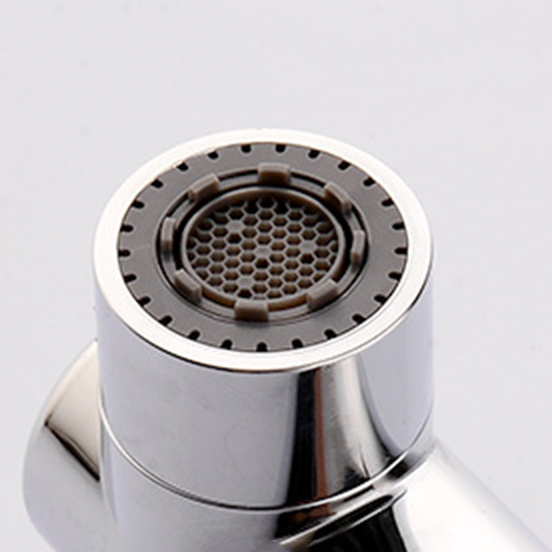 Lisslune | Round contemporary bathroom fixture with lever handle and single hole installation