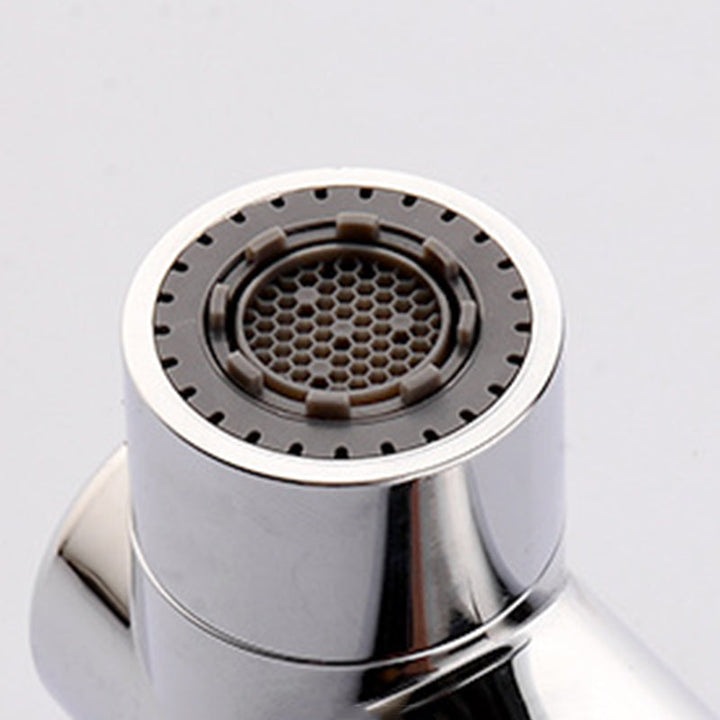 Lisslune | Round contemporary bathroom fixture with lever handle and single hole installation