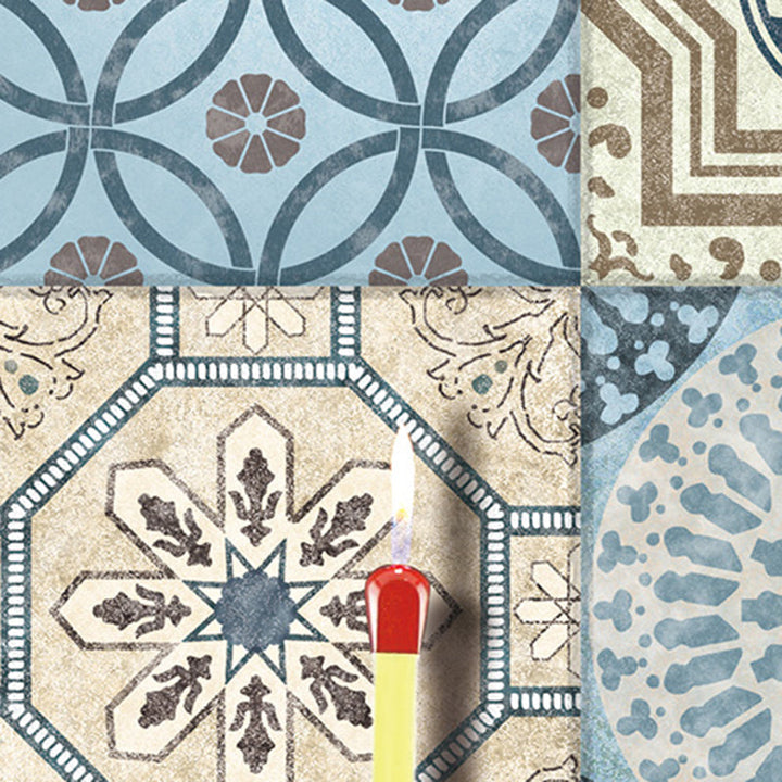 Lisslune | Modern Multicolor Peel/Stick Back Wall Tile PVC Peel and Stick Back Wall Tile