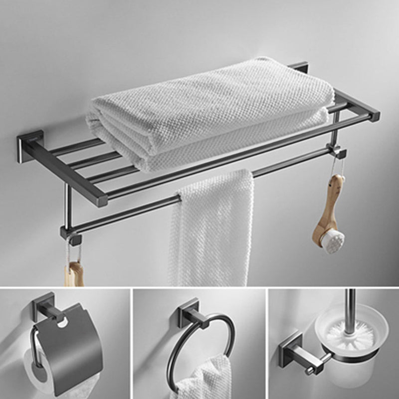 Lisslune | Traditional Brass Bathroom Accessory Set Gray Bathroom Accessory Set