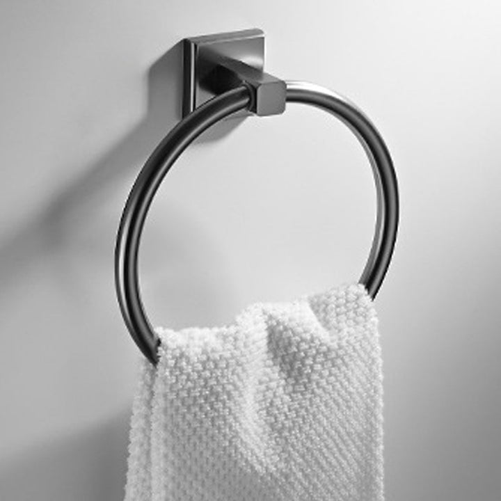Lisslune | Traditional Brass Bathroom Accessory Set Gray Bathroom Accessory Set