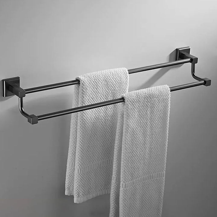 Lisslune | Traditional Brass Bathroom Accessory Set Gray Bathroom Accessory Set