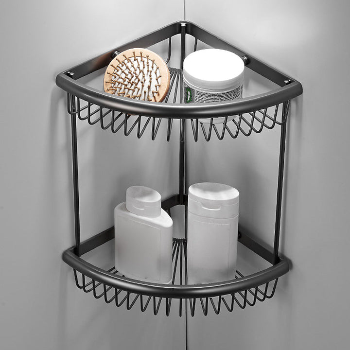 Lisslune | Traditional Brass Bathroom Accessory Set Gray Bathroom Accessory Set