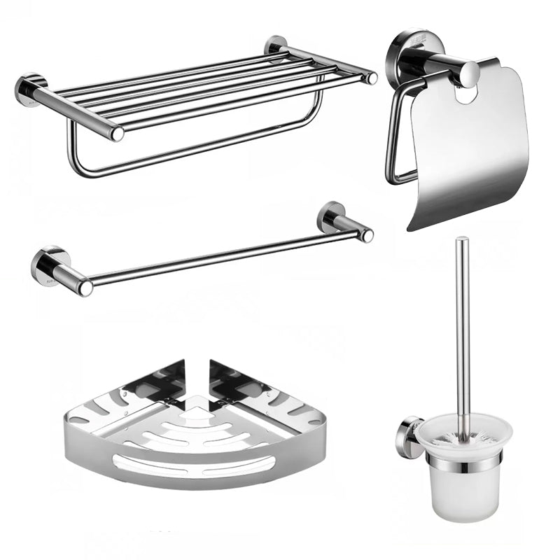 Lisslune | Modern bathroom accessories Bathroom shelf Towel rail Stainless steel bathroom accessory set