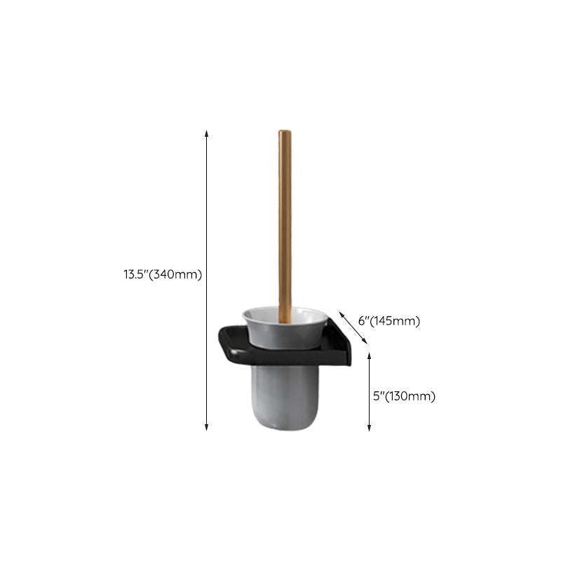 Lisslune | Modernism Bathroom Accessories Hardware Set Black & Gold Bathroom Shelf/Towel Bar