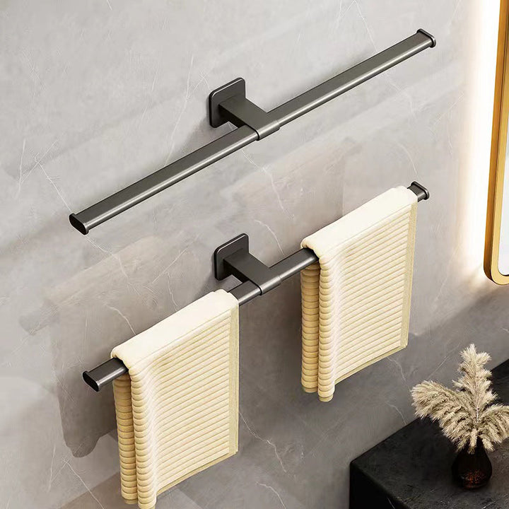 Lisslune | Contemporary Aluminum Bathroom Accessories Set Towel Bar Bathroom Accessories
