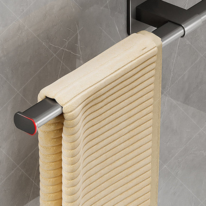 Lisslune | Contemporary Aluminum Bathroom Accessories Set Towel Bar Bathroom Accessories
