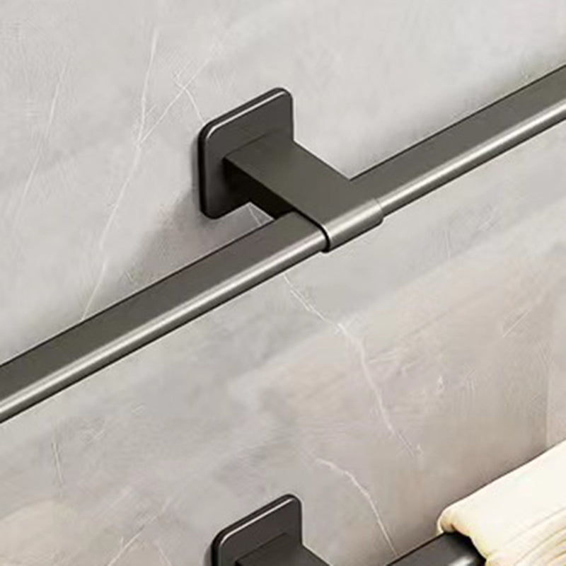 Lisslune | Contemporary Aluminum Bathroom Accessories Set Towel Bar Bathroom Accessories