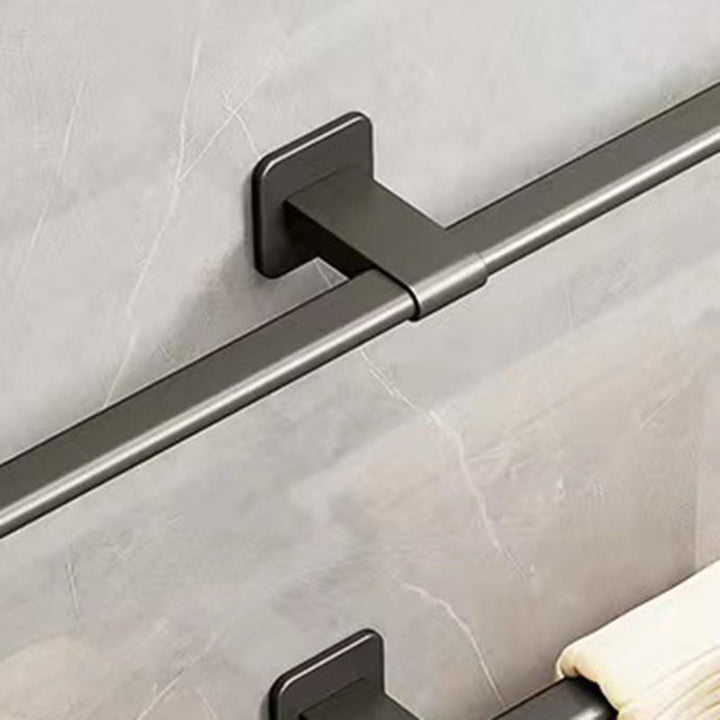 Lisslune | Contemporary Aluminum Bathroom Accessories Set Towel Bar Bathroom Accessories