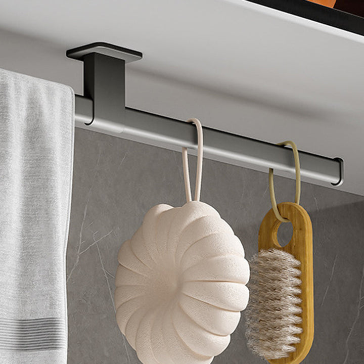 Lisslune | Contemporary Aluminum Bathroom Accessories Set Towel Bar Bathroom Accessories