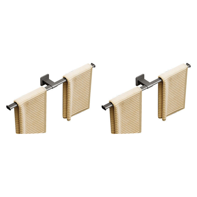 Lisslune | Contemporary Aluminum Bathroom Accessories Set Towel Rail Bathroom Accessories