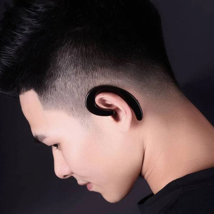 Lisslune | Wireless Tiny Bluetooth Ear Hook Headphones - Noise Cancelling & Open Ear Design