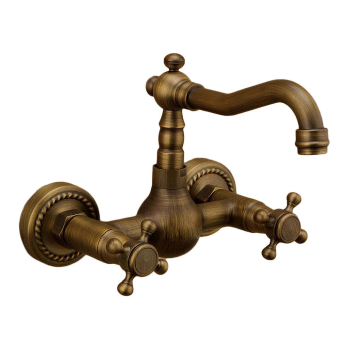 Lisslune | Traditional Wall-Mounted Copper Clawfoot Bathtub Faucet Trim Low Arc Clawfoot Bathtub Faucet