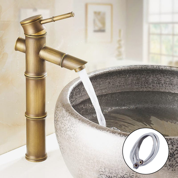 Lisslune | A hole water tap country sink bathroom faucet with single lever handle