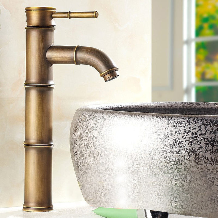 Lisslune | A hole faucet country sink bathroom faucet with single lever handle