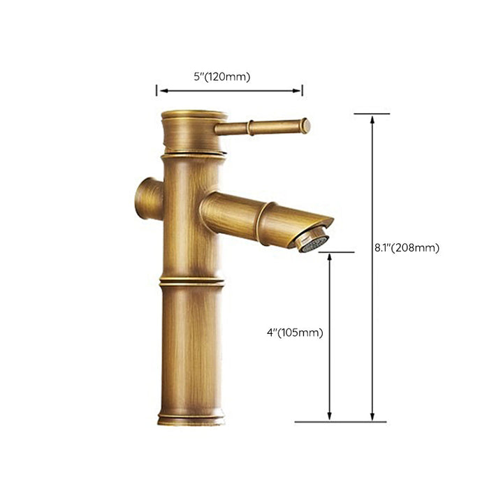 Lisslune | A hole water tap country sink bathroom faucet with single lever handle