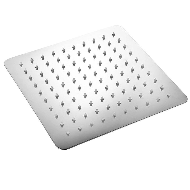 Lisslune | Contemporary Shower Combo Fixed Shower Head Stainless Steel Wall Mounted Square Shower Head