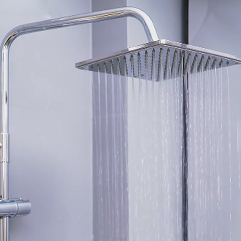 Lisslune | Contemporary Showerhead Combination Dual Showerhead Stainless Steel Wall-Mounted Showerhead