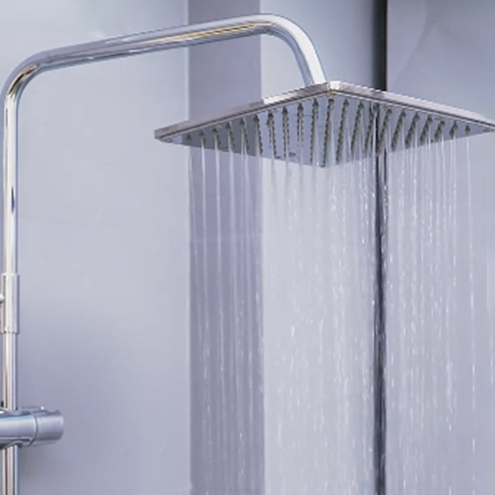 Lisslune | Contemporary Showerhead Combination Dual Showerhead Stainless Steel Wall-Mounted Showerhead