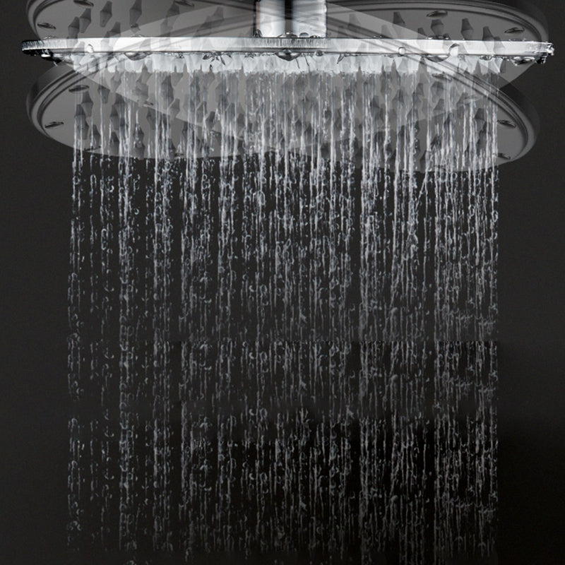 Lisslune | Contemporary Showerhead Combination Dual Showerhead Stainless Steel Wall-Mounted Showerhead