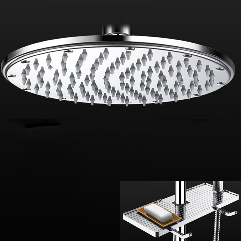 Lisslune | Contemporary Showerhead Combination Dual Showerhead Stainless Steel Wall-Mounted Showerhead