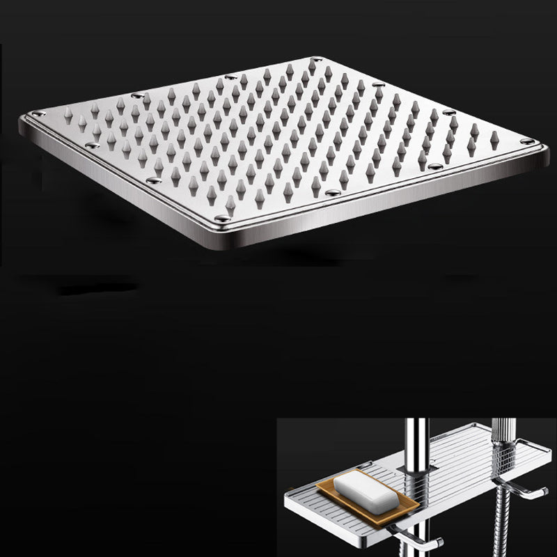 Lisslune | Contemporary Showerhead Combination Dual Showerhead Stainless Steel Wall-Mounted Showerhead
