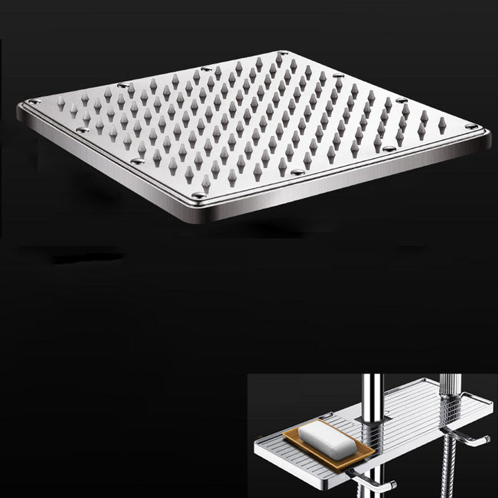 Lisslune | Contemporary Showerhead Combination Dual Showerhead Stainless Steel Wall-Mounted Showerhead