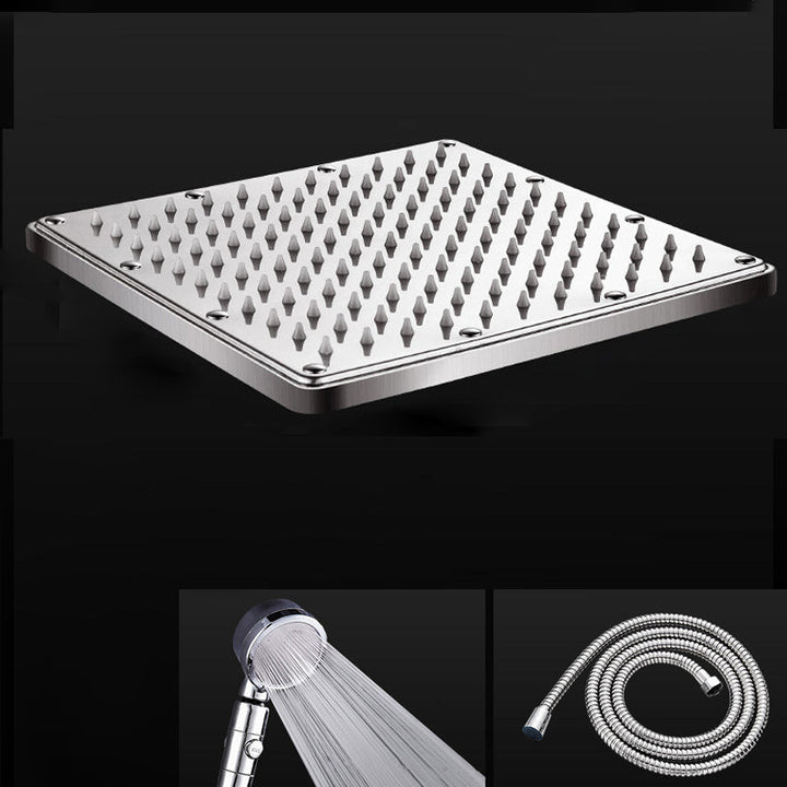 Lisslune | Contemporary Showerhead Combination Dual Showerhead Stainless Steel Wall-Mounted Showerhead
