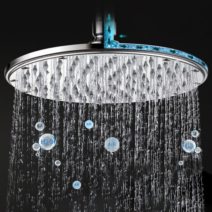 Lisslune | Contemporary Showerhead Combination Dual Showerhead Stainless Steel Wall-Mounted Showerhead