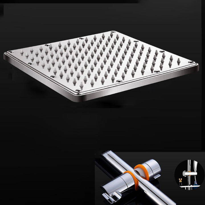Lisslune | Contemporary Showerhead Combination Dual Showerhead Stainless Steel Wall-Mounted Showerhead