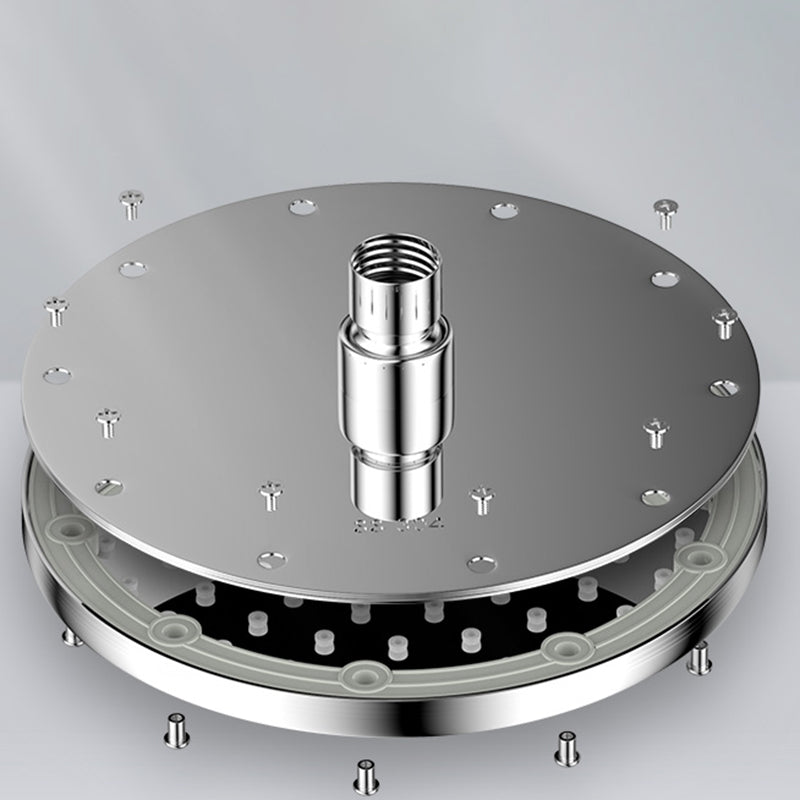 Lisslune | Contemporary Showerhead Combination Dual Showerhead Stainless Steel Wall-Mounted Showerhead